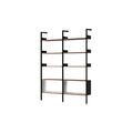 Rhomb IF3 &IF6 Shelving Configuration E Lacquered Walnut