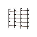 Rhomb IF1 &IF4 & IF4 Shelving Configuration F Lacquered Walnut