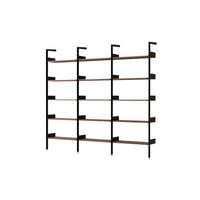 Rhomb IF1 &IF4 & IF4 Shelving Configuration F Lacquered Walnut