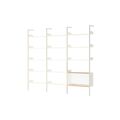 Rhomb IF1 &IF4 & IF6 Regalkonfiguration H Lackierte Eiche/Alabaster
