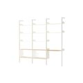 Rhomb IF3 &IF5 & IF6 Regalkonfiguration J Lackierte Eiche/Alabaster