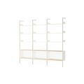 Rombe IF3 &IF6 & IF6 Regalkonfiguration K Lackierte Eiche/Alabaster