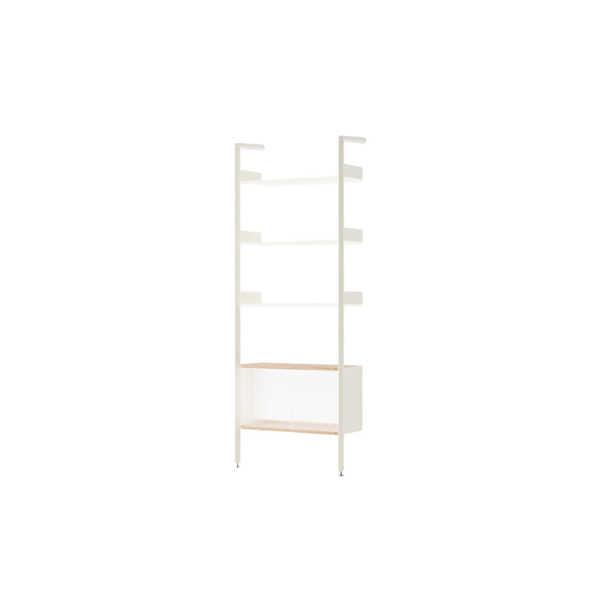 Rombe Full Bay IF3 Armoire Étagère Chêne Laqué/Albâtre