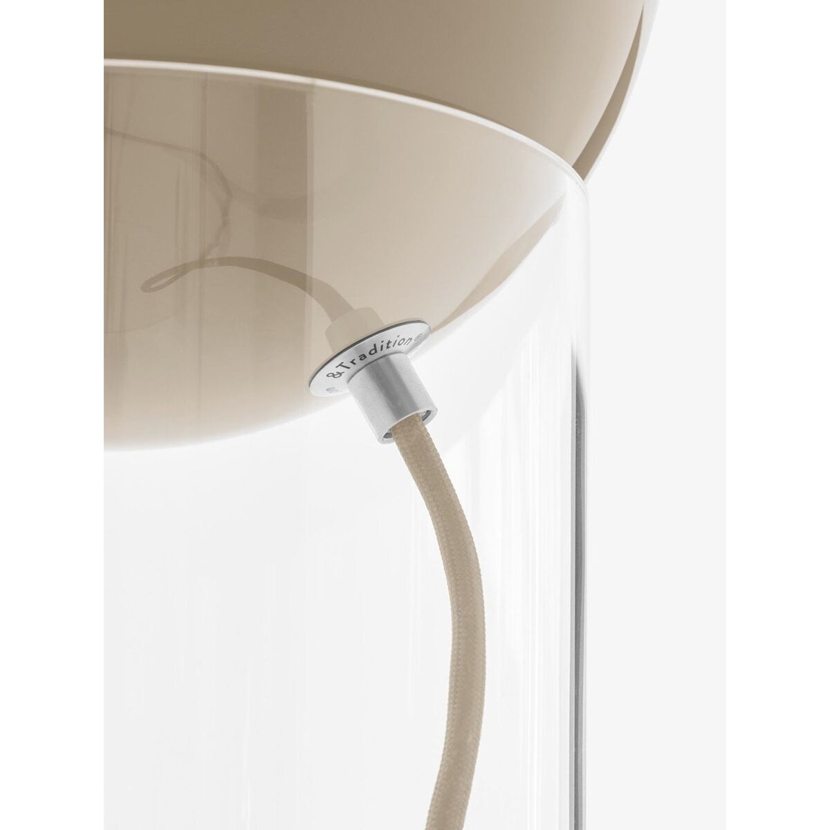 Topan VP13 Table lamp Clear Acrylic/ Gray Beige