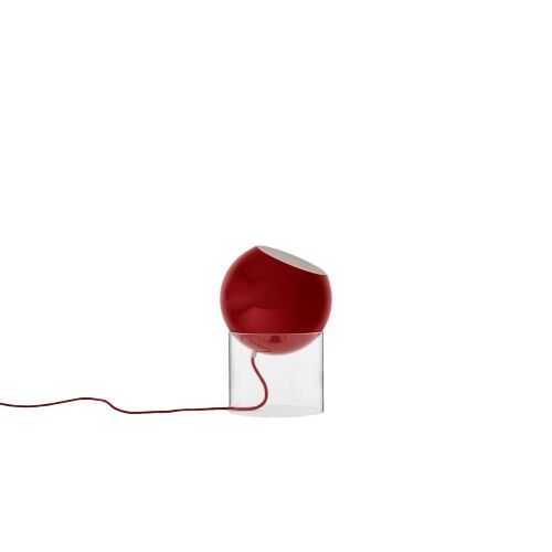 Topan VP13 Bordlampe Klar Akryl/Vermilion Rød