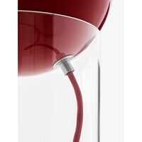 Topan VP13 Table lamp Clear Acrylic/Vermilion Red