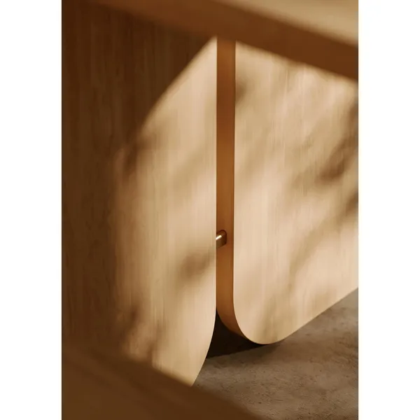 Kimono Dining Table 240 White Pigmented Oak