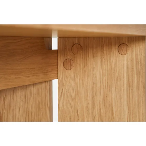 Kimono Dining Table 240 White Pigmented Oak