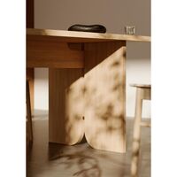 Kimono Dining Table 240 White Pigmented Oak