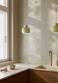 Stone Pendant Small Matcha Green