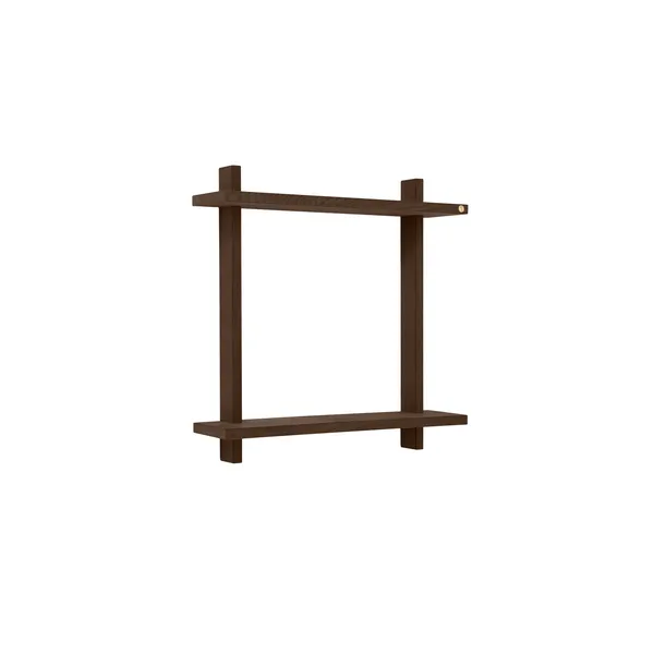 Treat Shelf Double Large Smoked Oiled Oak