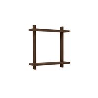 Treat Shelf Double Large Smoked Oiled Oak