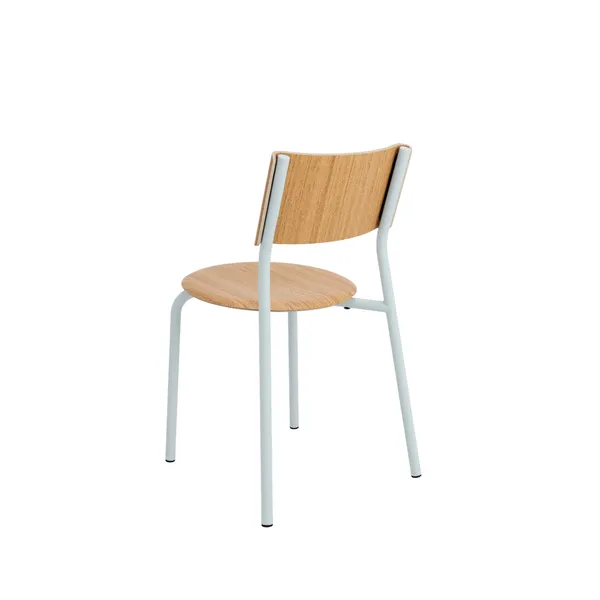 SSD Dining Chair Oak/Pale Blue