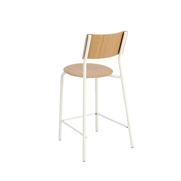 SSD Bar Stool 65 cm Oak/Cream White