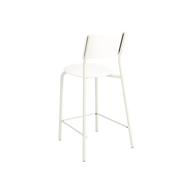 SSDr Barhocker 65 cm Cremeweiß