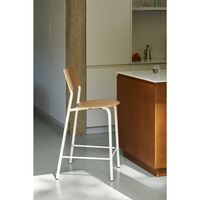 SSD Bar Stool 75 cm Oak/Cream White