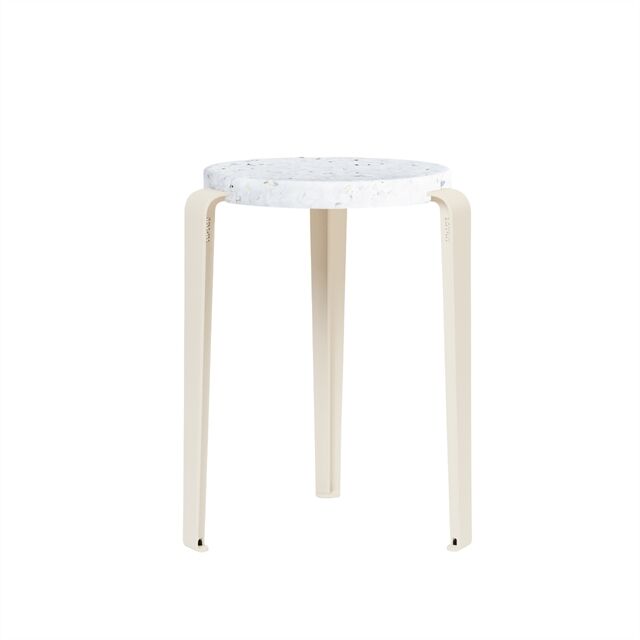LOU Skammel Genanvendt Plastik Hvid/Cream White