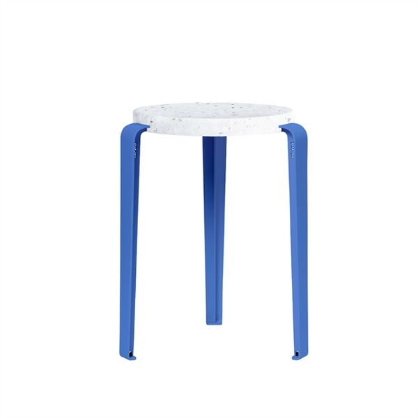 LOU Kruk Gerecycled Plastic Wit/ Azuurblauw