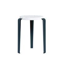 LOU Stool Recycled Plastic White/Midnight Blue