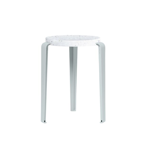 LOU Kruk Gerecycled Plastic Wit/lichtblauw