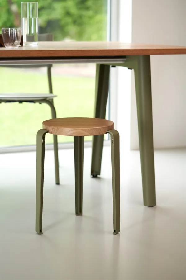 LOU Stool Recycled Plastic White/Pale Blue