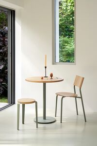 LOU Stool Recycled Plastic White/Brioche Yellow