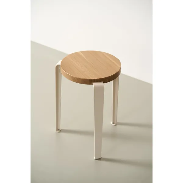 LOU Stool Oak/Cream White