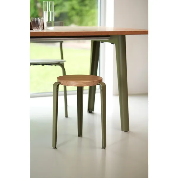 LOU Stool Oak/Pale Blue