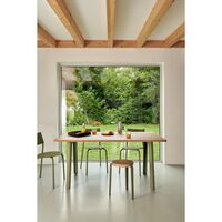 LOU Stool Oak/Brioche Yellow