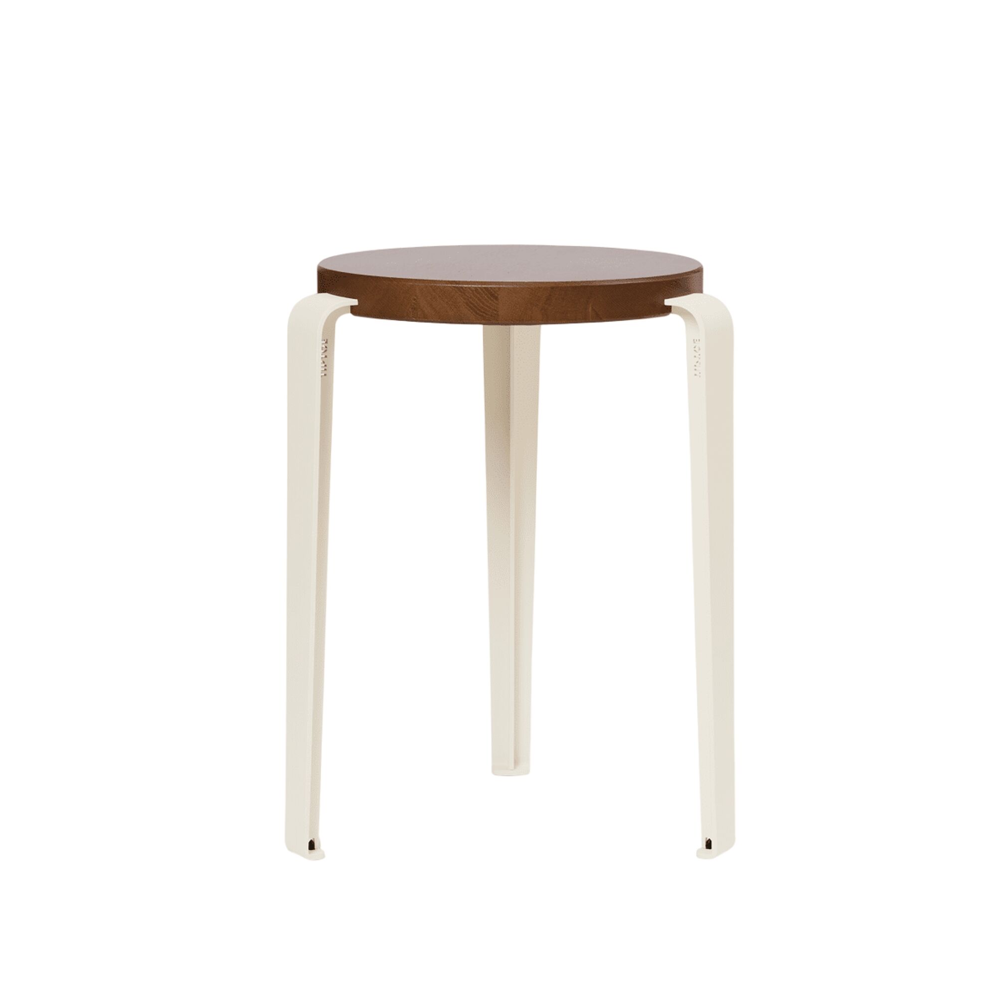 LOU Skammel Farvet Egetr/Cream White