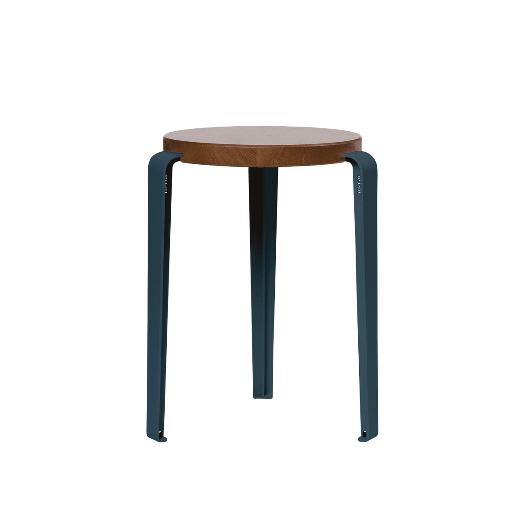 LOU Skammel Farvet Egetr/Midnight Blue