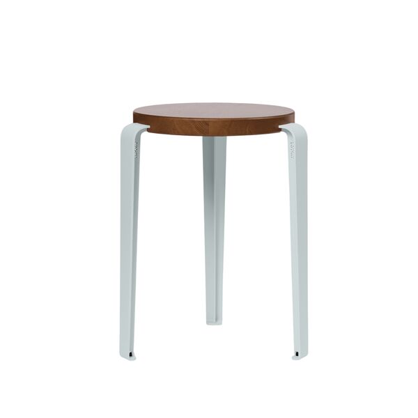 LOU Stool Stained Oak/Pale Blue