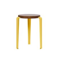 LOU Stool Stained Oak/Brioche Yellow