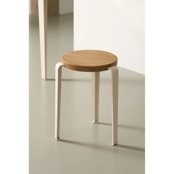 LOU Stool Stained Oak/Brioche Yellow