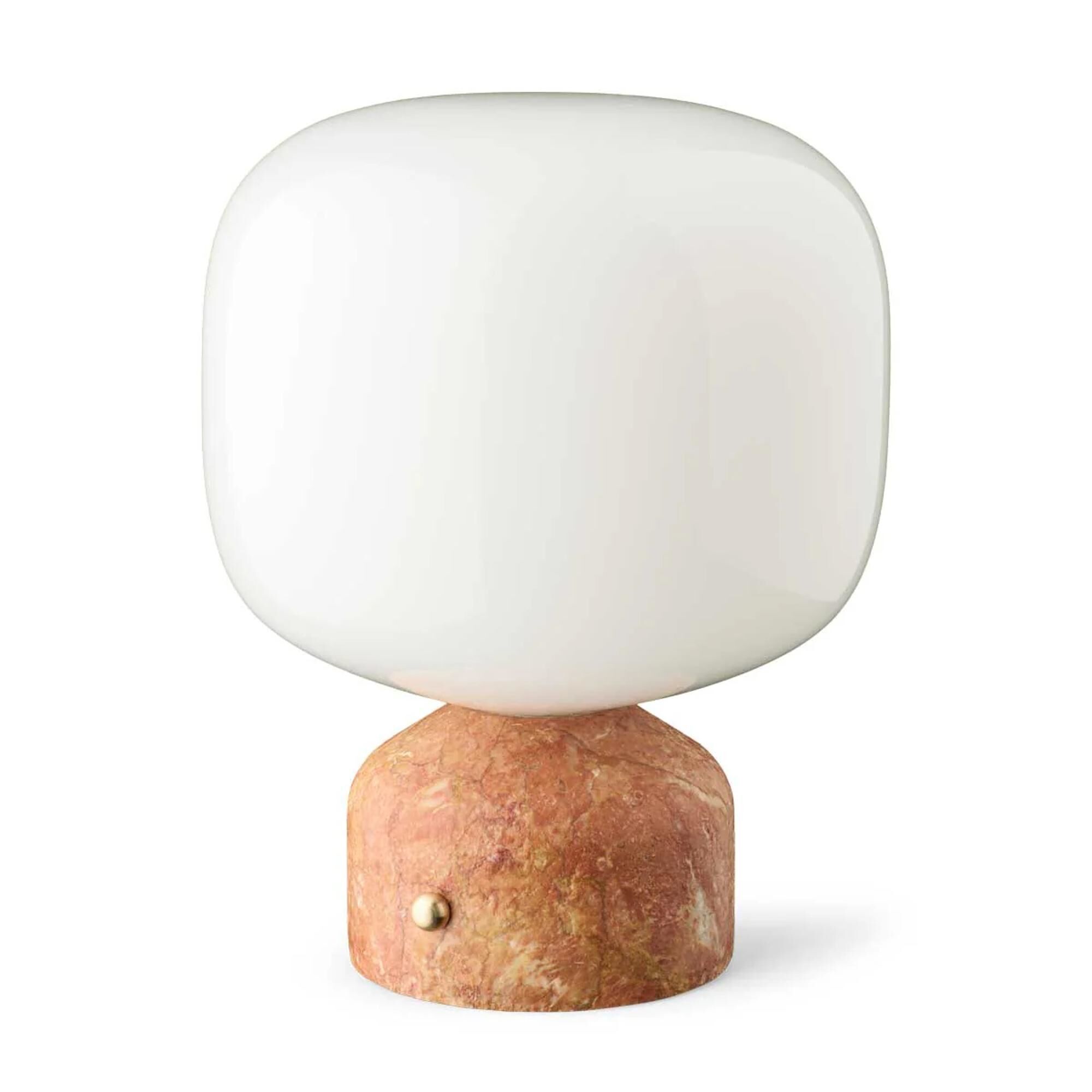 Meemo Bærbar Lampe Gylden Rød Marmor
