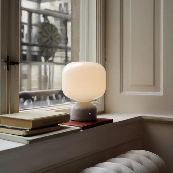 Meemo Tragbare Lampe Weiß Marmor
