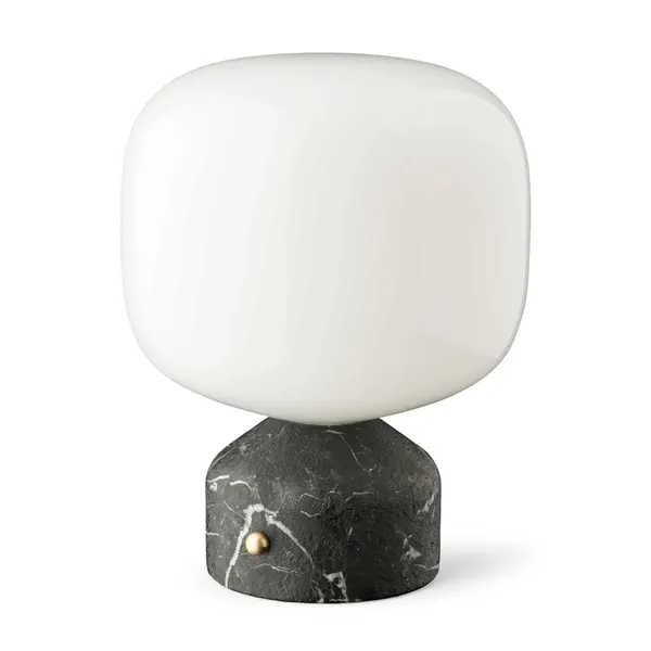 Meemo Bærbar Lampe Sort Marmor
