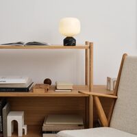 Meemo Transportabel Lampe Sort Marmor