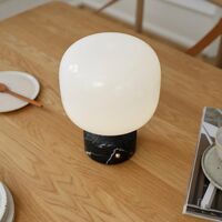 Meemo Transportabel Lampe Sort Marmor