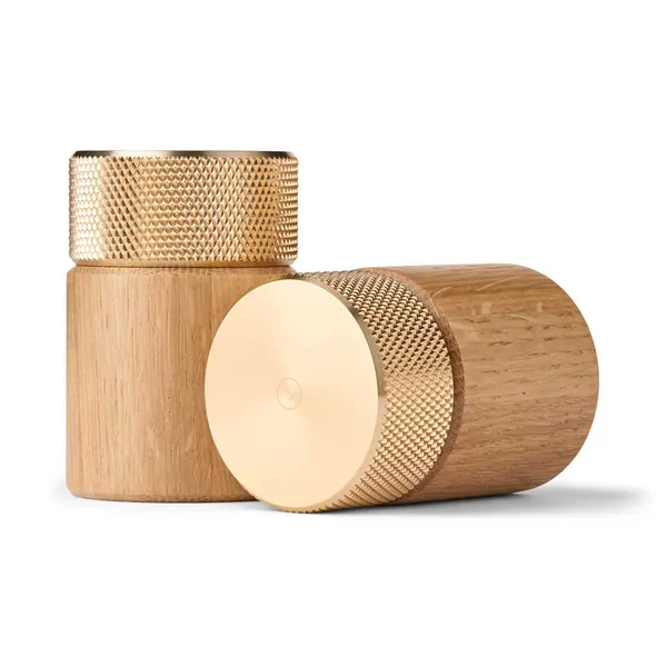 Sina Salt & Pepper Mill Oak/ Brass