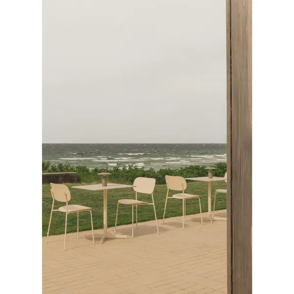 Nook Dining Table 70x60 Black/ Kunis Breccia