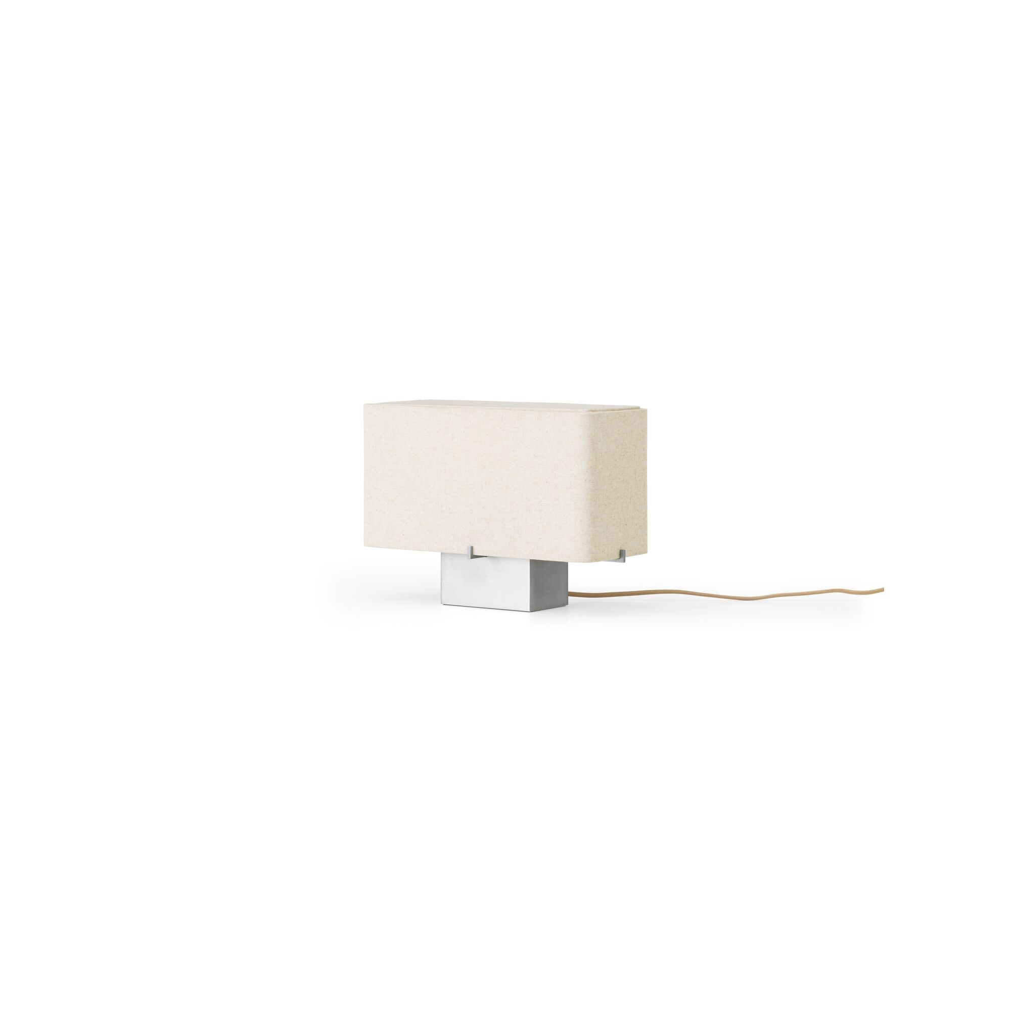 Nonna Bordslampa H24 Borstat Aluminium/ Sandf&auml;rgad