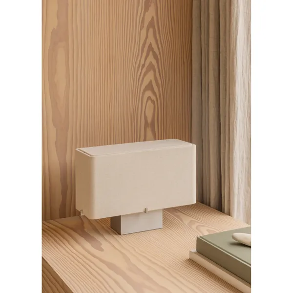 Nonna Table Lamp H24 Brushed Aluminum/ Sand
