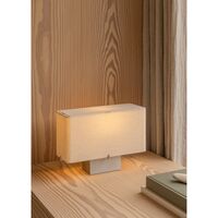 Nonna Table Lamp H24 Brushed Aluminum/ Sand