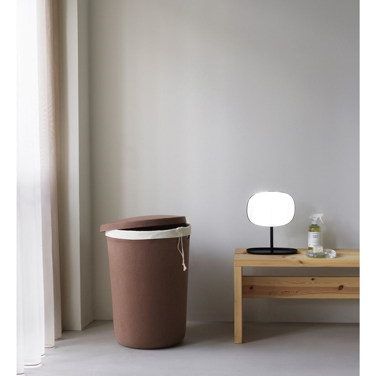 Hide Laundry Basket Brown