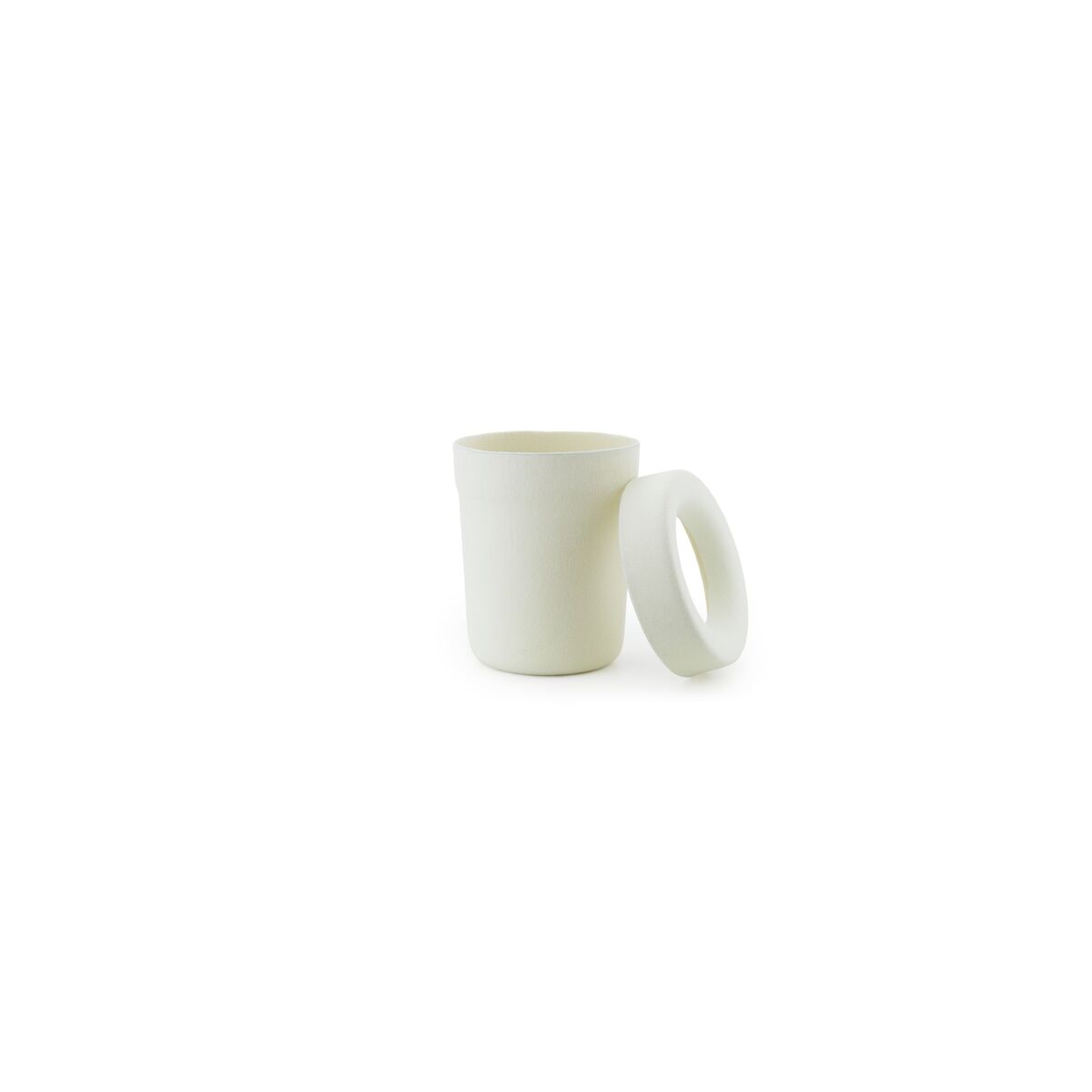 Hide Office Mülleimer Creme