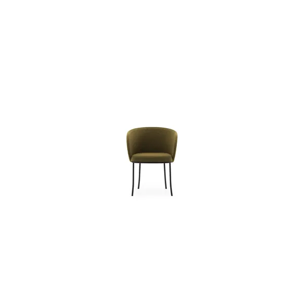 Knit Spisestol Sort/Oliven
