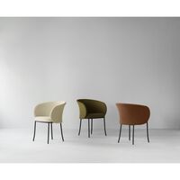 Knit Spisestol Sort/Oliven