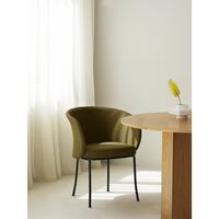 Knit Spisestol Sort/Oliven