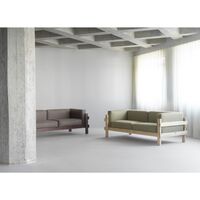 Kube 3-seters Sofa mørkebrun/Remix 133